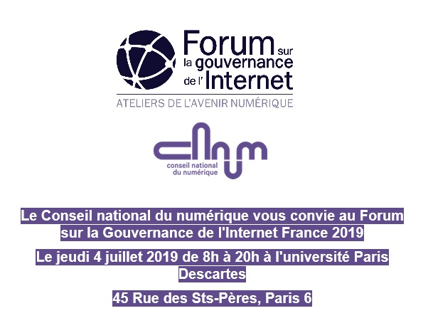 Forum Gouvernance de l'Internet 2019